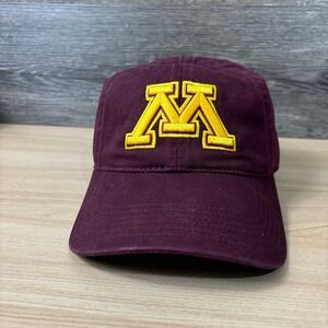 Minnesota Golden Gophers Hat Cap Strap‎ Back Maroon Big Logo U of M Adjustable